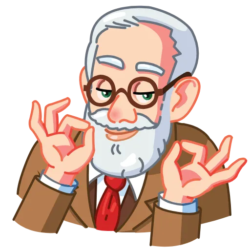 👌 Стикер «Sigmund Freud» для Telegram