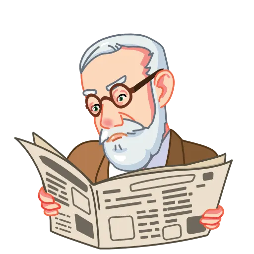 😧 Стикер «Sigmund Freud» для Telegram