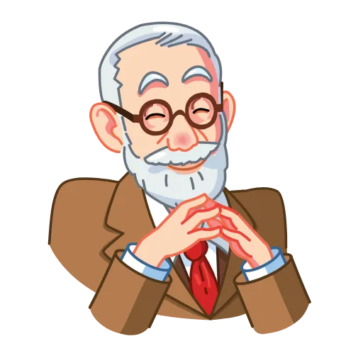 😈 Стикер «Sigmund Freud» для Telegram