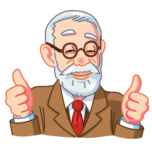 👍 Стикер «Sigmund Freud» для Telegram