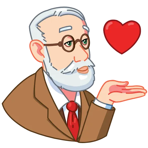 😘 Стикер «Sigmund Freud» для Telegram
