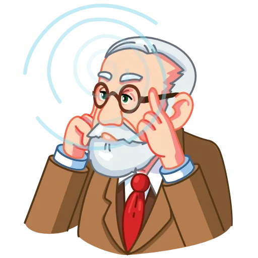 😵 Стикер «Sigmund Freud» для Telegram