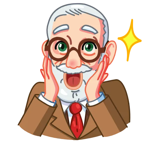 🤩 Стикер «Sigmund Freud» для Telegram