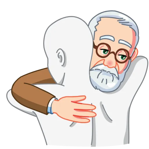 🤗 Стикер «Sigmund Freud» для Telegram
