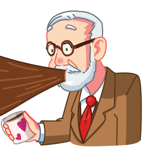 😲 Стикер «Sigmund Freud» для Telegram