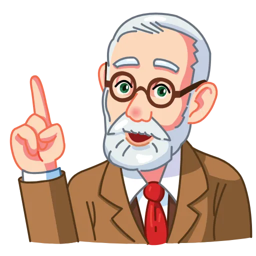 ☝️ Стикер «Sigmund Freud» для Telegram