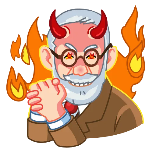 👿 Стикер «Sigmund Freud» для Telegram