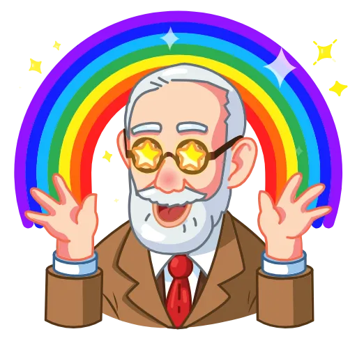 🌈 Стикер «Sigmund Freud» для Telegram