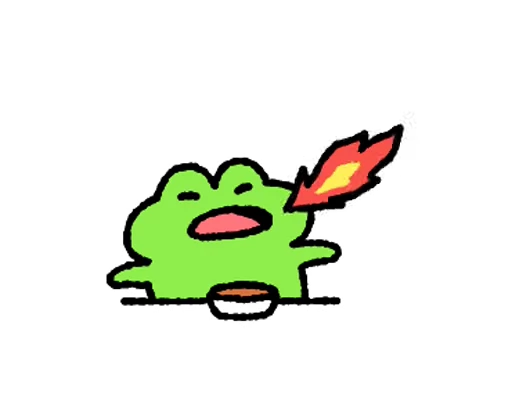 🔥 Стикер «FRIC THE FROG» для Telegram