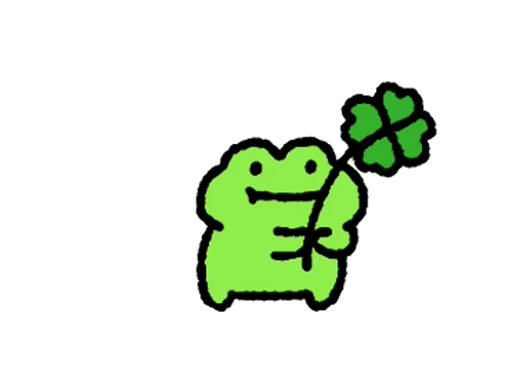 🍀 Стикер «FRIC THE FROG» для Telegram