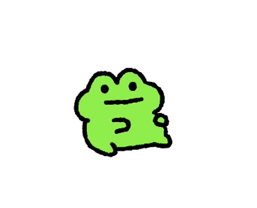 😮‍💨 Стикер «FRIC THE FROG» для Telegram