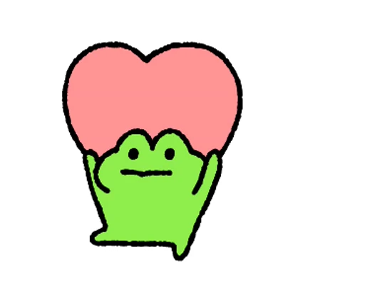 ❤️ Стикер «FRIC THE FROG» для Telegram