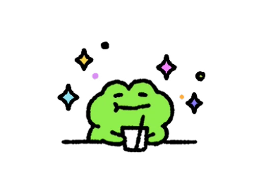 🥤 Стикер «FRIC THE FROG» для Telegram