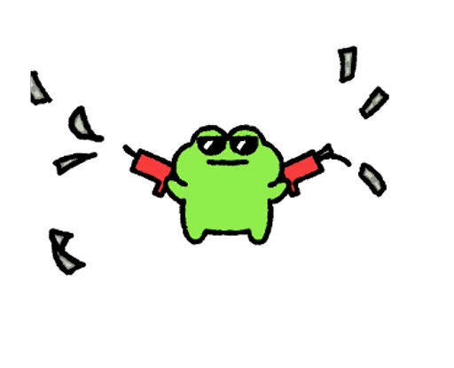 😎 Стикер «FRIC THE FROG» для Telegram