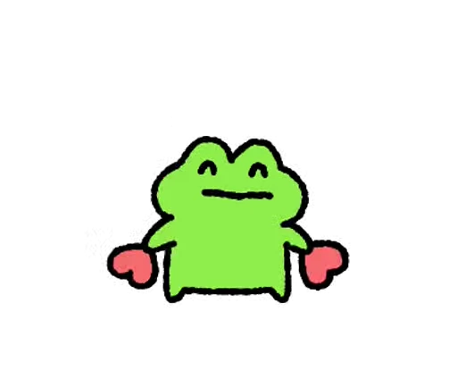 ❤️ Стикер «FRIC THE FROG» для Telegram