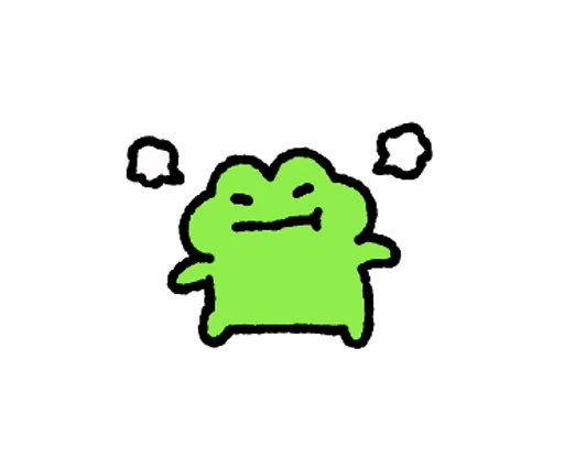 😤 Стикер «FRIC THE FROG» для Telegram