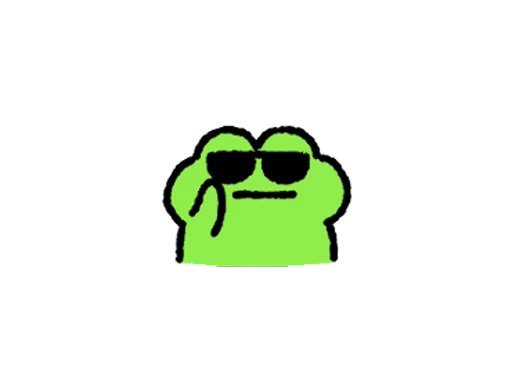 😎 Стикер «FRIC THE FROG» для Telegram