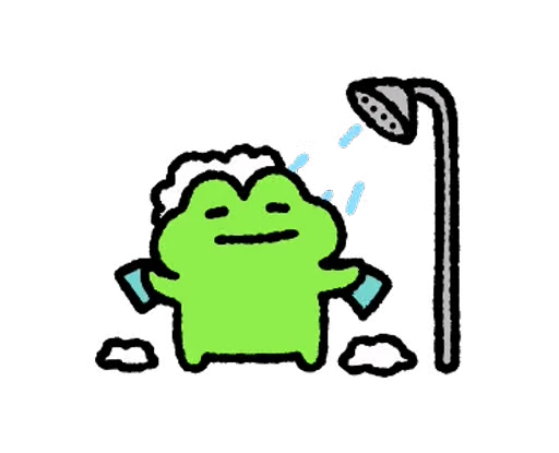 🚿 Стикер «FRIC THE FROG» для Telegram