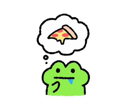 🤤 Стикер «FRIC THE FROG» для Telegram