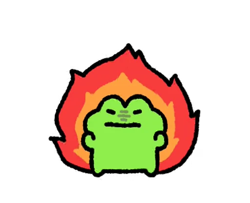 🔥 Стикер «FRIC THE FROG» для Telegram