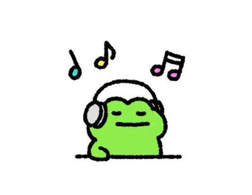 🎧 Стикер «FRIC THE FROG» для Telegram