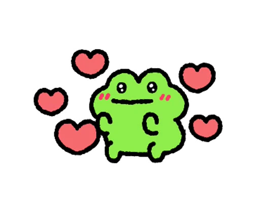 🥰 Стикер «FRIC THE FROG» для Telegram