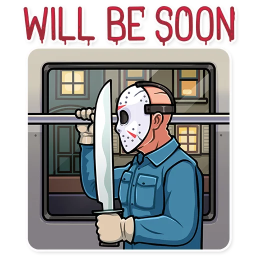 🚌 Стикер «Jason Voorhees» для Telegram