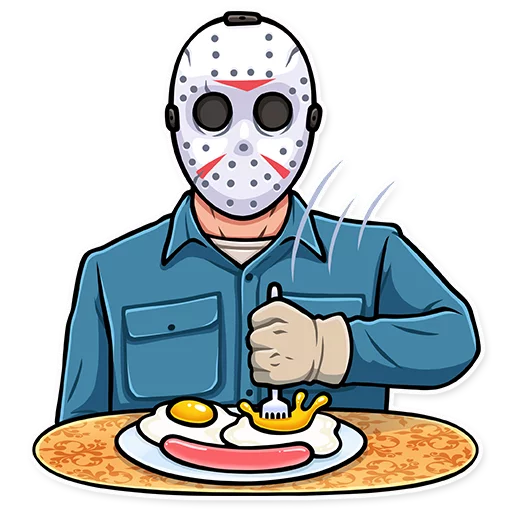 🤤 Стикер «Jason Voorhees» для Telegram
