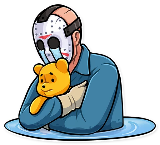 😭 Стикер «Jason Voorhees» для Telegram