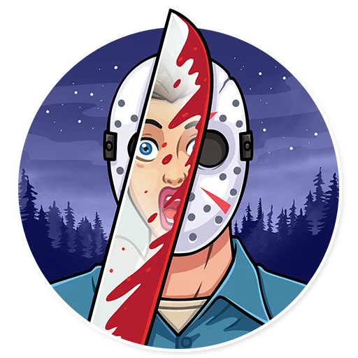 😨 Стикер «Jason Voorhees» для Telegram