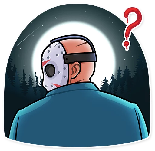 🤨 Стикер «Jason Voorhees» для Telegram