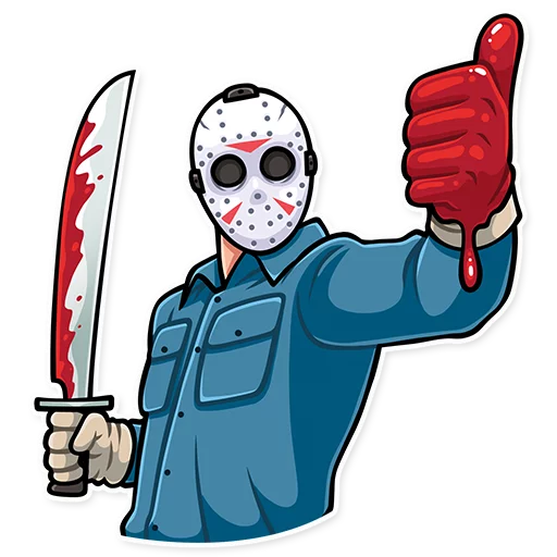 👍 Стикер «Jason Voorhees» для Telegram