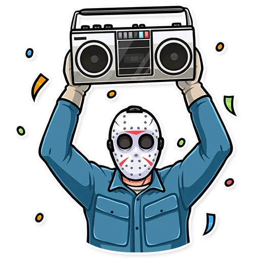 🥳 Стикер «Jason Voorhees» для Telegram