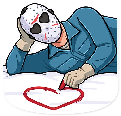 🥰 Стикер «Jason Voorhees» для Telegram