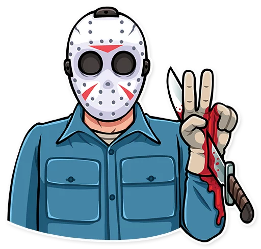 ✌️ Стикер «Jason Voorhees» для Telegram