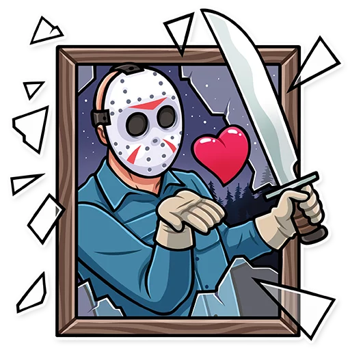 😘 Стикер «Jason Voorhees» для Telegram