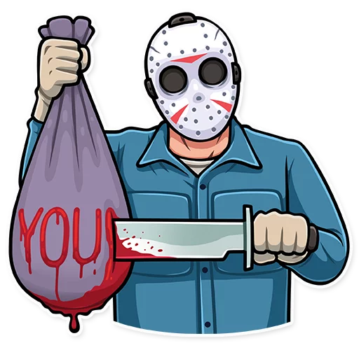 😡 Стикер «Jason Voorhees» для Telegram