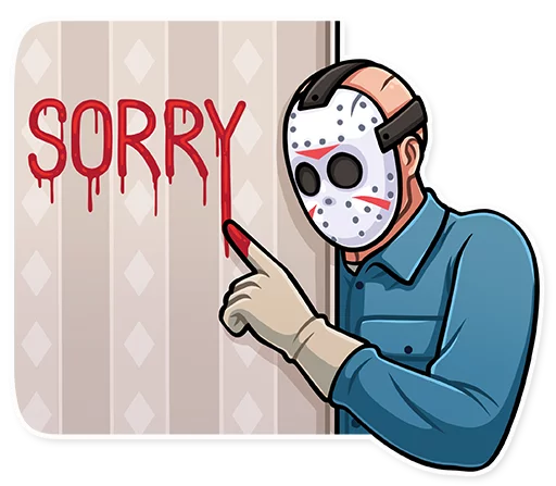 🙇‍♂️ Стикер «Jason Voorhees» для Telegram