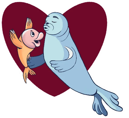 😍 Стикер «Friendly Seal» для Telegram
