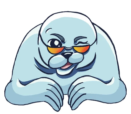 😉 Стикер «Friendly Seal» для Telegram