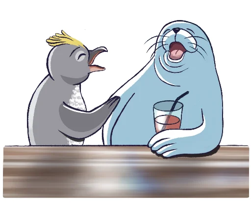 😂 Стикер «Friendly Seal» для Telegram