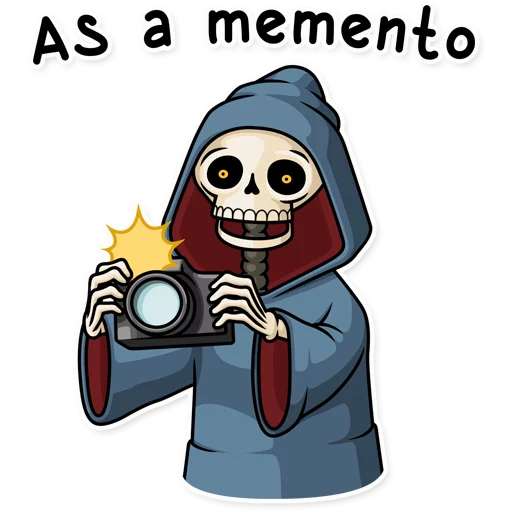 📷 Стикер «Friendly Death» для Telegram