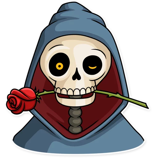 😍 Стикер «Friendly Death» для Telegram
