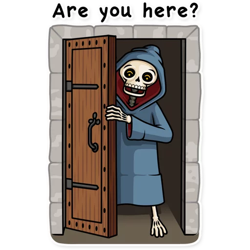🚪 Стикер «Friendly Death» для Telegram