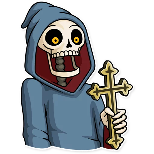 😱 Стикер «Friendly Death» для Telegram