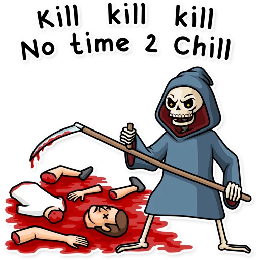 💀 Стикер «Friendly Death» для Telegram