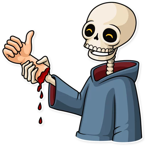 👍 Стикер «Friendly Death» для Telegram