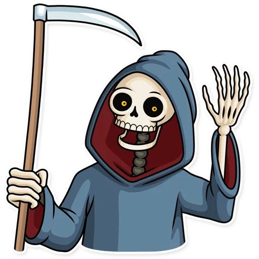 👋 Стикер «Friendly Death» для Telegram