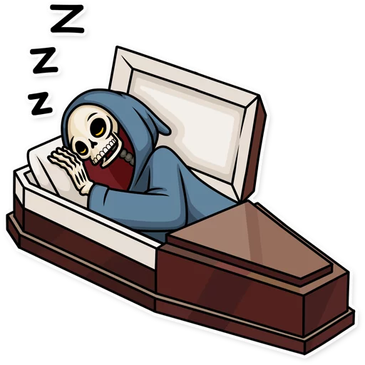💤 Стикер «Friendly Death» для Telegram
