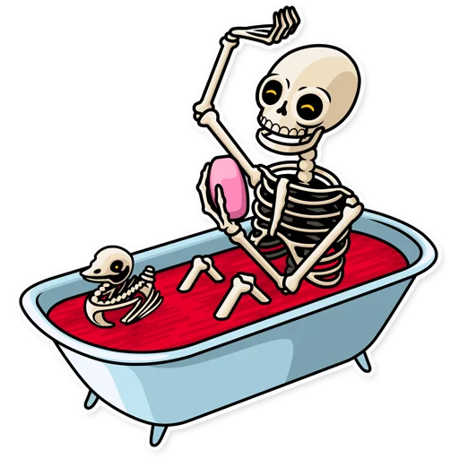 🛁 Стикер «Friendly Death» для Telegram